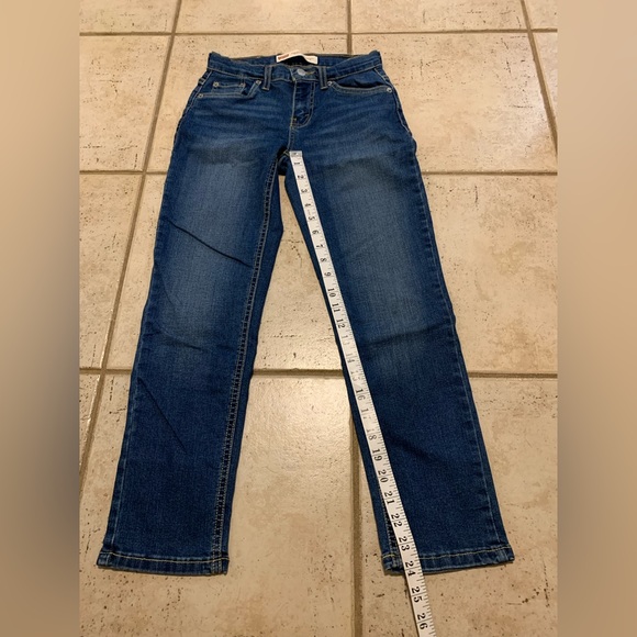 Levi's 502 Regular Taper Blue Denim Jeans Boys Size 8 R Adjustable Waist - Picture 7 of 9
